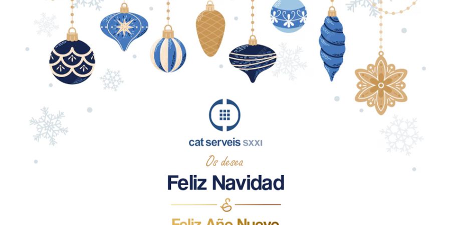 CatServeis SXXI os desea Feliz Navidad y Feliz Año Nuevo