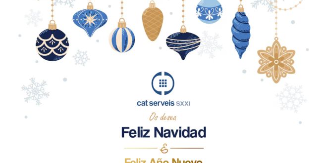CatServeis SXXI os desea Feliz Navidad y Feliz Año Nuevo